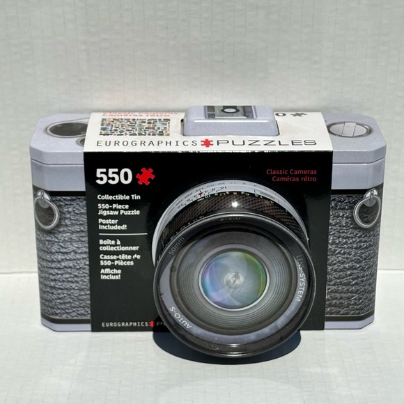 Eurographics Puzzle Collectible Tin Classic Cameras 550 pieces NEW Sealed - Picture 7 of 7